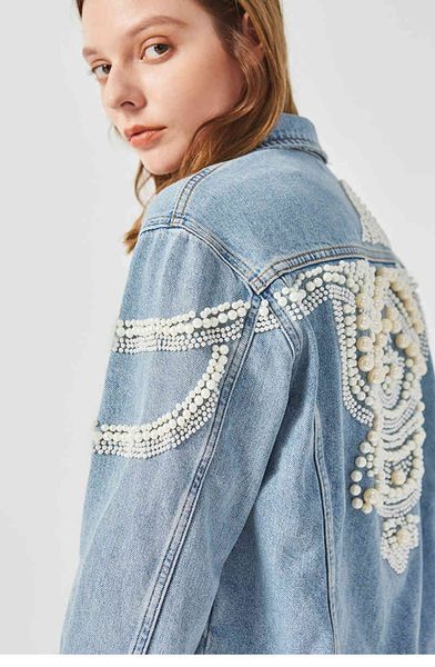 denim women vintage more than pearl studs inlaid loose coat long sleeve autumn outerwear female boho jacket, Black;brown
denim women vintage more than pearl studs inlaid loose coat long sleeve autumn outerwear female boho jacket, Black;brown