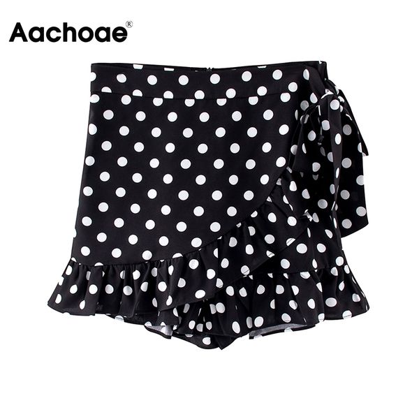 aachoae lady polka dot shorts summer ruffles chic short pants women bow tie back zipper casual shorts female ropa de mujer 210413, White;black
aachoae lady polka dot shorts summer ruffles chic short pants women bow tie back zipper casual shorts female ropa de mujer 210413, White;black