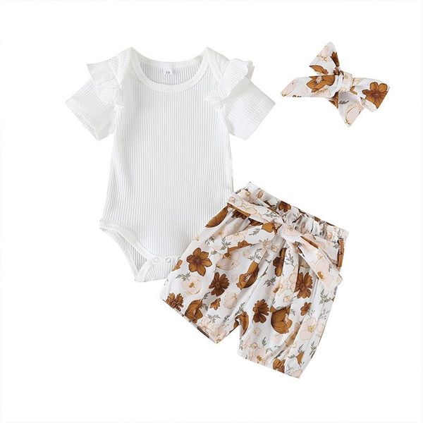 summer cotton baby girls sets white t-shirt + shorts with headband 3 in 1kids outfit toddler children's clothing
summer cotton baby girls sets white t-shirt + shorts with headband 3 in 1kids outfit toddler children's clothing