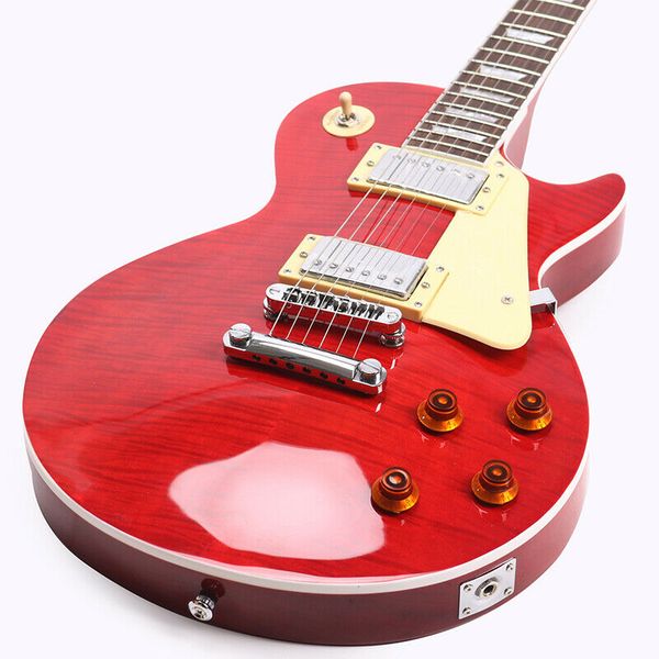 starshine right hand electric guitar solid flame maple veneer matt mahogany neck red 6-string
starshine right hand electric guitar solid flame maple veneer matt mahogany neck red 6-string