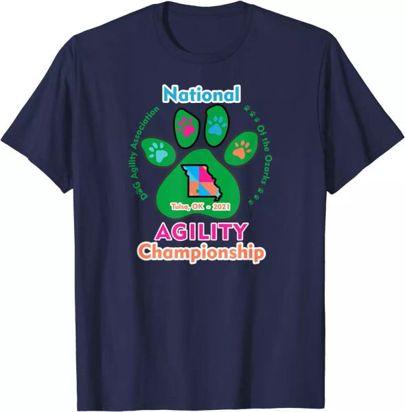 2021 national agility championship team daao t-shirt ng, White;black 
2021 national agility championship team daao t-shirt ng, White;black