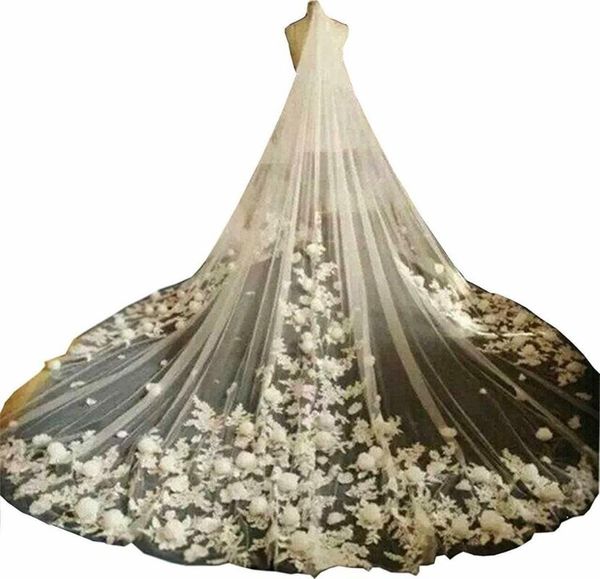 bridal veils 2021 designed cathedral wedding lace edge 3d flowers appliqued one-layer shoulder length veil, Black
bridal veils 2021 designed cathedral wedding lace edge 3d flowers appliqued one-layer shoulder length veil, Black