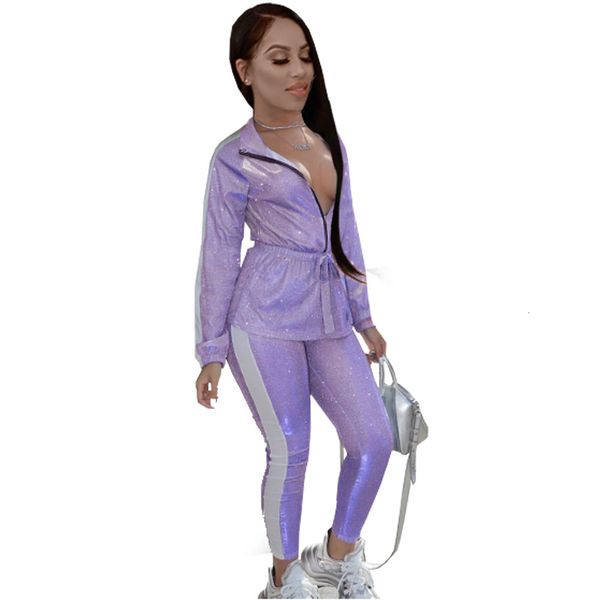 stamping fabric two pieces women light purple long sleeves and pants nightclub party outfits est, Gray
stamping fabric two pieces women light purple long sleeves and pants nightclub party outfits est, Gray