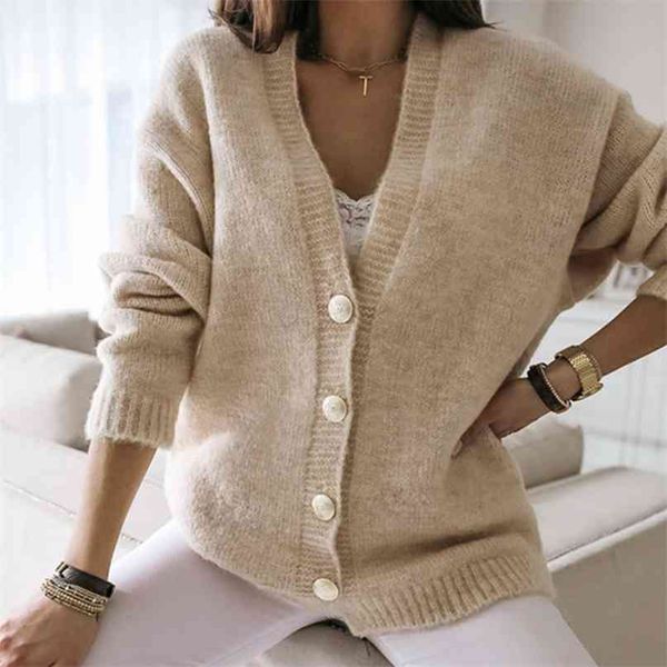 autumn winter knitted sweater cardigan casual solid long sleeve button coat knitwear femme warm clothes 210507, White;black
autumn winter knitted sweater cardigan casual solid long sleeve button coat knitwear femme warm clothes 210507, White;black
