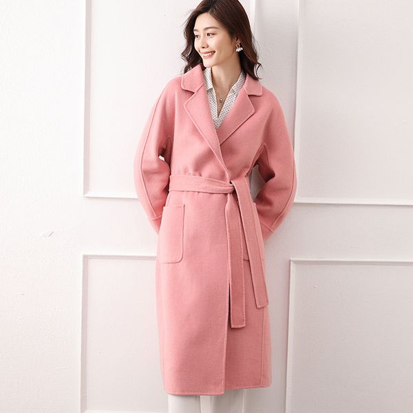 blends blends coat women 100% pure wool long over the knee fashion thick double-sided cashmere solid color large size cardigan, Black
blends blends coat women 100% pure wool long over the knee fashion thick double-sided cashmere solid color large size cardigan, Black