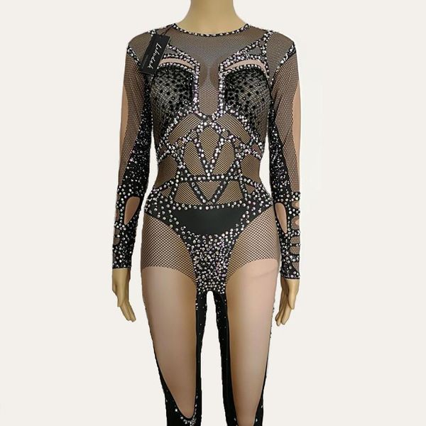 women's jumpsuits & rompers black rhinestones jumpsuit crystals stretch nightclub party performance female costume singer dancer stage, Black;white
women's jumpsuits & rompers black rhinestones jumpsuit crystals stretch nightclub party performance female costume singer dancer stage, Black;white