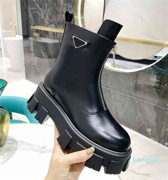 designer- women boots winter metal button chain shoes leather low heel high heels boot, Black
designer- women boots winter metal button chain shoes leather low heel high heels boot, Black