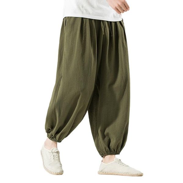 spring and summer men's pants cotton linen loose bloomers casual ice silk large size carrot wide-leg, Black
spring and summer men's pants cotton linen loose bloomers casual ice silk large size carrot wide-leg, Black
