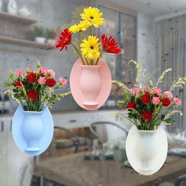 vases wall hanging floret bottle silicone vase container magic sticker on glass plant flower pots sticky home decor
vases wall hanging floret bottle silicone vase container magic sticker on glass plant flower pots sticky home decor