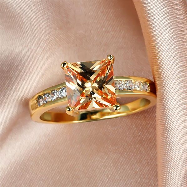 wedding rings luxury female crystal champagne ring charm gold color thin for women cute bride square zircon engagement, Slivery;golden
wedding rings luxury female crystal champagne ring charm gold color thin for women cute bride square zircon engagement, Slivery;golden