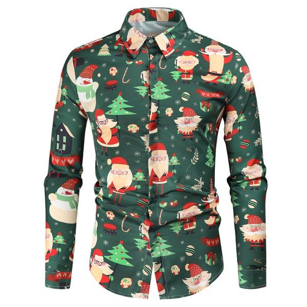 men's casual shirts 2021 foreign trade cross-border european and american christmas shirt net red santa claus print long-sleeved, White;black
men's casual shirts 2021 foreign trade cross-border european and american christmas shirt net red santa claus print long-sleeved, White;black