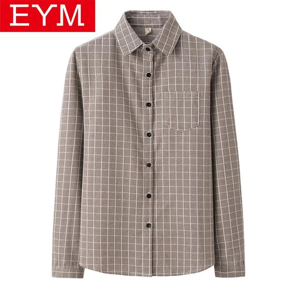 women's blouses & shirts 2021 spring cotton women casual plaid shirt femme blouse young fashion check long sleeve loose camisa, White
women's blouses & shirts 2021 spring cotton women casual plaid shirt femme blouse young fashion check long sleeve loose camisa, White