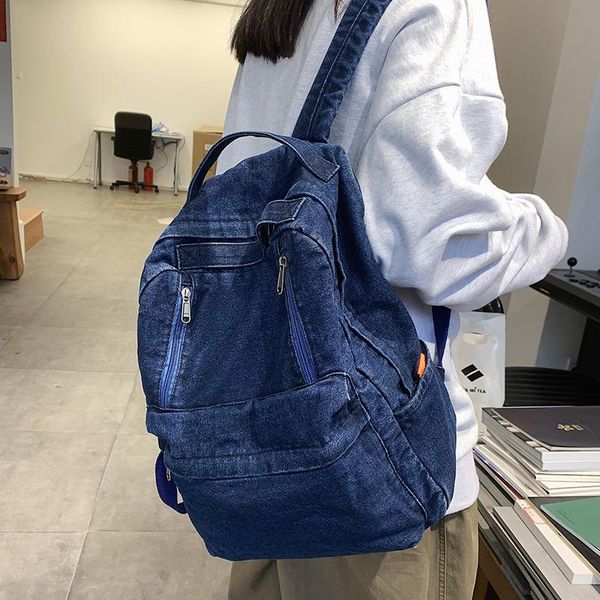 backpack hocodo washed denim blue college style women student school bags for teenage girls travel rucksacks mochilas
backpack hocodo washed denim blue college style women student school bags for teenage girls travel rucksacks mochilas