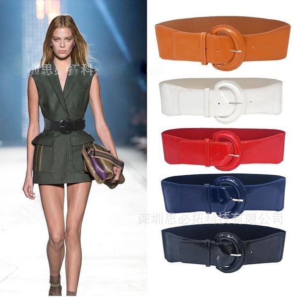 belts 2021 european and american style wide belt ladies fashionversatile decorative dress coat elastic waist seal designerbelt, Black;brown
belts 2021 european and american style wide belt ladies fashionversatile decorative dress coat elastic waist seal designerbelt, Black;brown
