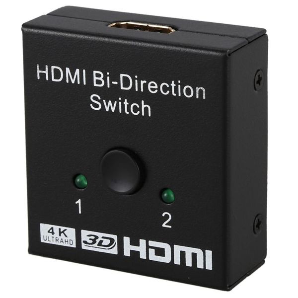 audio cables & connectors switcher 2 ports bi-direction manual switch x 1 / hub-hdcp passthrough-supports ultra hd 4k 3d 1080p
audio cables & connectors switcher 2 ports bi-direction manual switch x 1 / hub-hdcp passthrough-supports ultra hd 4k 3d 1080p