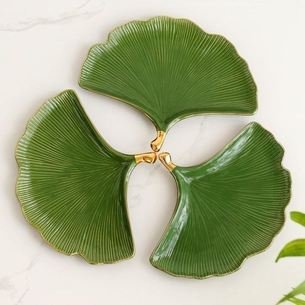 dishes & plates creative ceramic dried fruit snack plate green light luxury ginkgo leaf home breakfast western dessert
dishes & plates creative ceramic dried fruit snack plate green light luxury ginkgo leaf home breakfast western dessert