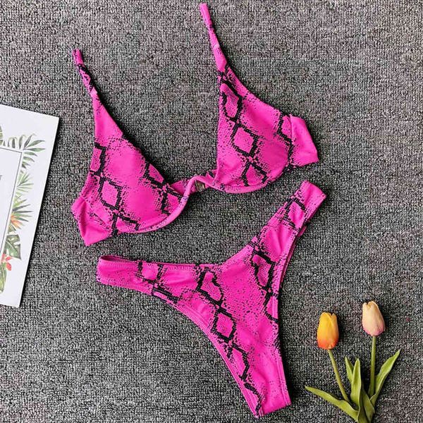 snake print bikini 2021 v-bar underwire swimsuit women two-pieces bikini set brazilian swimwear female push up bathing suitin
snake print bikini 2021 v-bar underwire swimsuit women two-pieces bikini set brazilian swimwear female push up bathing suitin