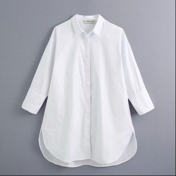 women blouses simply style buttons decoration casual white poplin blouse office lady side split shirts chic blusas
women blouses simply style buttons decoration casual white poplin blouse office lady side split shirts chic blusas