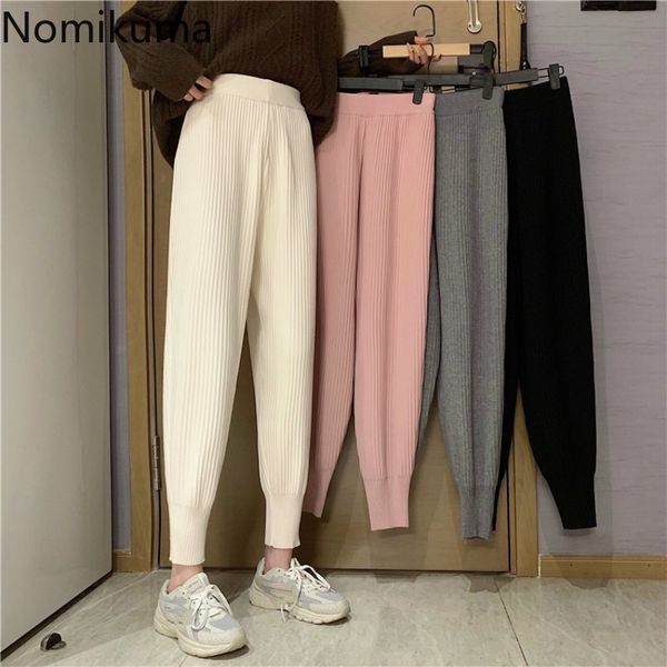 nomikuma knitted harem pants spring new women ankle-length trousers korean causal solid high waist sweater pant mujer 6e249 210427, Black;white
nomikuma knitted harem pants spring new women ankle-length trousers korean causal solid high waist sweater pant mujer 6e249 210427, Black;white