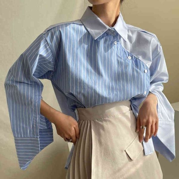 spring women fashion casual blouse single breasted turn-down collar long-sleeved panelled striped loose shirt 8y868 210510, White
spring women fashion casual blouse single breasted turn-down collar long-sleeved panelled striped loose shirt 8y868 210510, White