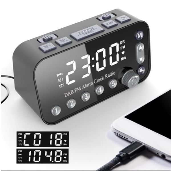 other clocks & accessories digital alarm clock dab fm radio, dual usb charging port lcd display backlight adjustable
other clocks & accessories digital alarm clock dab fm radio, dual usb charging port lcd display backlight adjustable