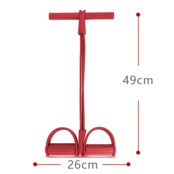 resistance bands fitness band 4 tubes pedal puller exerciser elastic strap sit-up rope with handle
resistance bands fitness band 4 tubes pedal puller exerciser elastic strap sit-up rope with handle