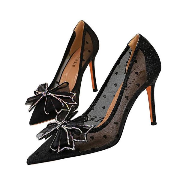 dress shoes fashion polka dot mesh women pumps pointed toe thin high heels rhinestone butterfly-knot stiletto office lady sh, Black
dress shoes fashion polka dot mesh women pumps pointed toe thin high heels rhinestone butterfly-knot stiletto office lady sh, Black