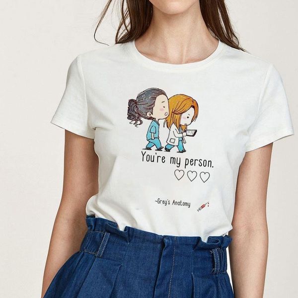 women's t-shirt cartoon greys anatomy t-shirts women you're my person letter clothes 90s harajuku ullzang fashion tee korean tshi, White
women's t-shirt cartoon greys anatomy t-shirts women you're my person letter clothes 90s harajuku ullzang fashion tee korean tshi, White