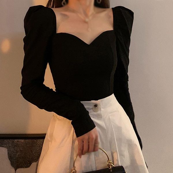 women's blouses & shirts autumn fashion off shoulder t for women puff ruffle long sleeve t-shirt ladies casual solid color pullover, White
women's blouses & shirts autumn fashion off shoulder t for women puff ruffle long sleeve t-shirt ladies casual solid color pullover, White