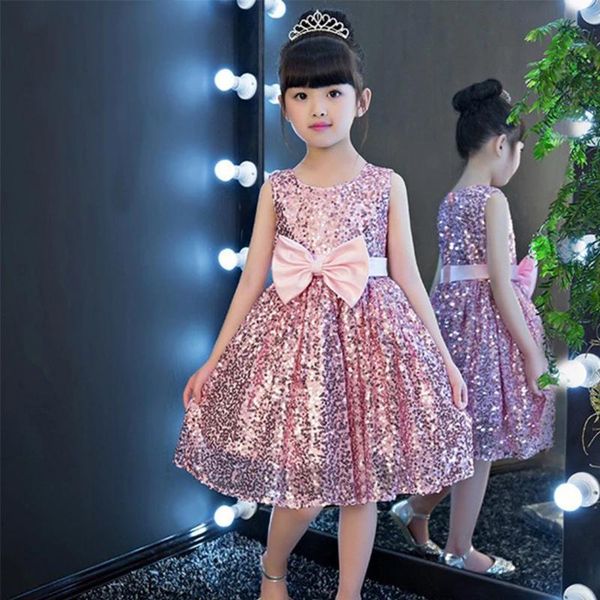 girl's dresses flower girl for weddings o neck sleeveless kids party communion gown bow sequined princess dress, Red;yellow
girl's dresses flower girl for weddings o neck sleeveless kids party communion gown bow sequined princess dress, Red;yellow