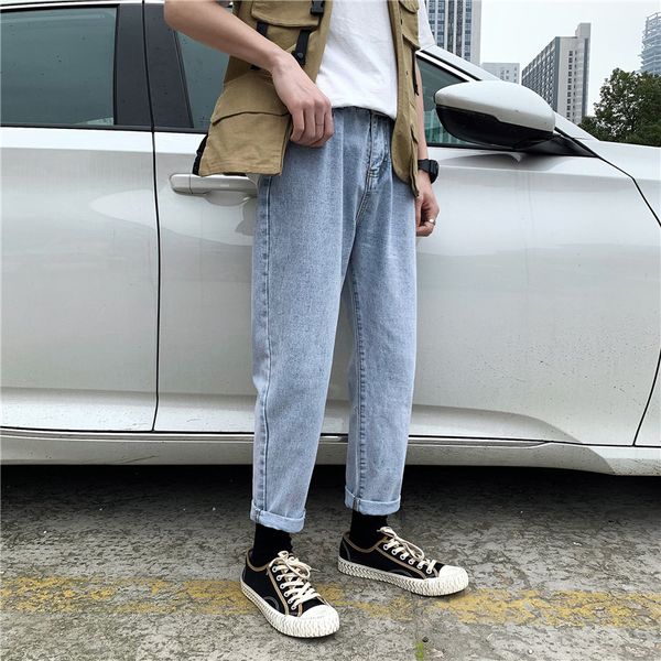 summer jeans mens fashion solid color washed retro casual straight jeans pants men streetwear wild hip hop denim trousers mens, Blue
summer jeans mens fashion solid color washed retro casual straight jeans pants men streetwear wild hip hop denim trousers mens, Blue