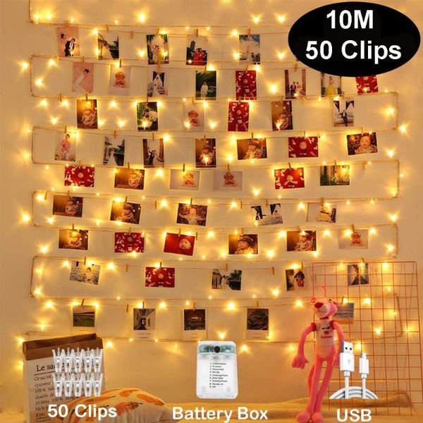 strings 5m/10m po clip usb led christmas fairy light outdoor battery operated string wedding garland year holiday deco
strings 5m/10m po clip usb led christmas fairy light outdoor battery operated string wedding garland year holiday deco