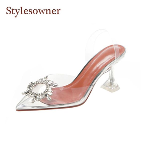 dress shoes pure color baotou shallow mouth transparent crystal heel sandals summer style rhinestone sunflower all-match stiletto heels, Black
dress shoes pure color baotou shallow mouth transparent crystal heel sandals summer style rhinestone sunflower all-match stiletto heels, Black