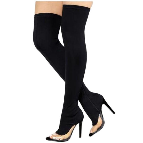 boots silk thin heels peep toe over the knee fashion zipper solid women spring autume party dress female long, Black
boots silk thin heels peep toe over the knee fashion zipper solid women spring autume party dress female long, Black