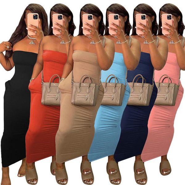 casual dresses women solid strapless long maxi dress night club party vestidos summer female, Black;gray
casual dresses women solid strapless long maxi dress night club party vestidos summer female, Black;gray