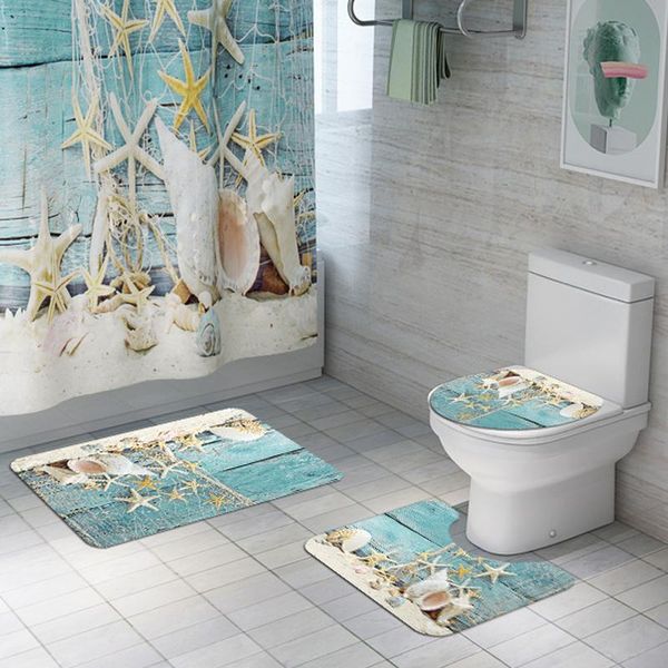 set soft bath mats non-slip pedestal mat toilet lid cover carpet polyester fiber conch printed rug bathroom rugs
set soft bath mats non-slip pedestal mat toilet lid cover carpet polyester fiber conch printed rug bathroom rugs