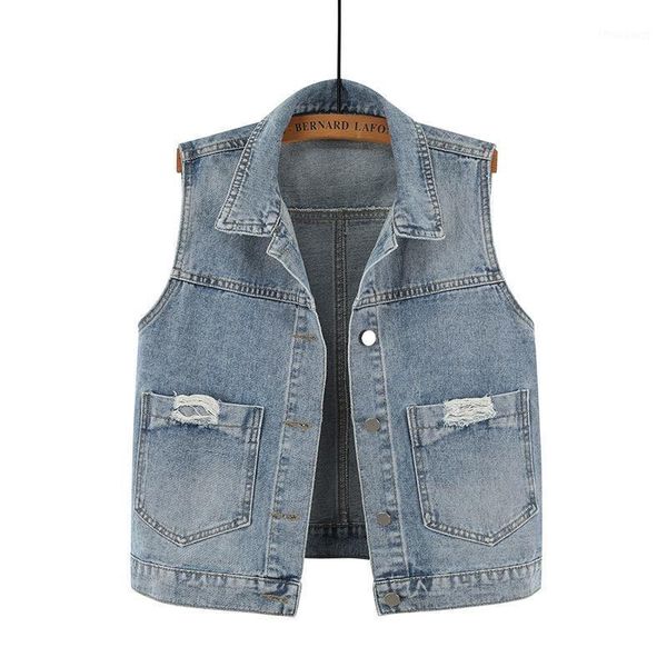 women's jackets printed short-sleeved coat ripped hole all-match denim jacket sleeveless tide autumn spring style, Black;brown
women's jackets printed short-sleeved coat ripped hole all-match denim jacket sleeveless tide autumn spring style, Black;brown