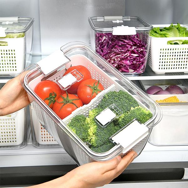 storage bottles & jars sealed fridge organizers fruit vegetables container for fresh keeping drain baskets cleaning kitchen box
storage bottles & jars sealed fridge organizers fruit vegetables container for fresh keeping drain baskets cleaning kitchen box