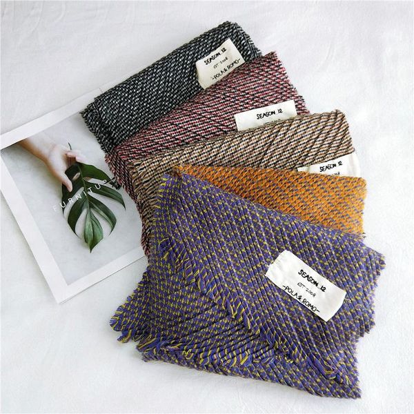 scarves korean style pleated knitted scarf women autumn and winter classic all-matching fashion student warm tassel, Blue;gray
scarves korean style pleated knitted scarf women autumn and winter classic all-matching fashion student warm tassel, Blue;gray