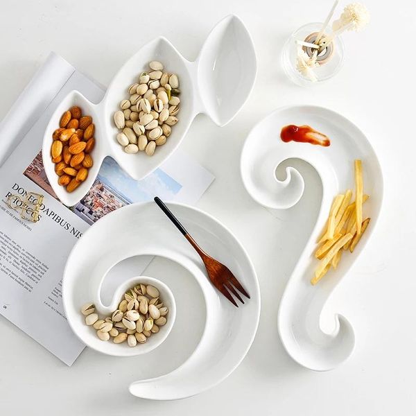 dishes & plates pure white ceramic tableware dessert plate home kitchen dinner divided dried fruit
dishes & plates pure white ceramic tableware dessert plate home kitchen dinner divided dried fruit