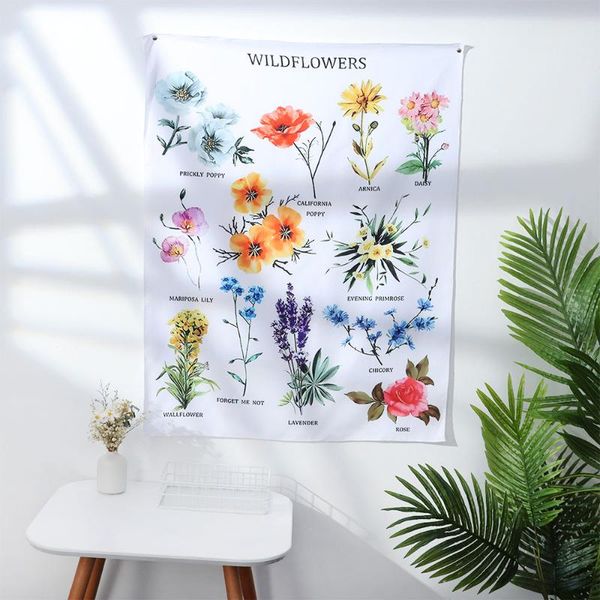 tapestries wall hanging botanical wildflower tapestry flower reference chart hippie bohemian colorful ins home decor
tapestries wall hanging botanical wildflower tapestry flower reference chart hippie bohemian colorful ins home decor
