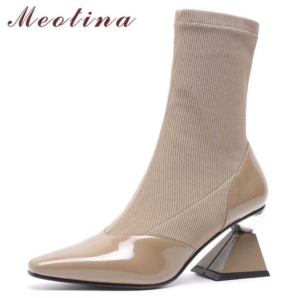 meotina winter elastic boots women natural genuine leather high heel ankle boots slim stretch square toe shoes ladies fall 33-40 210608, Black
meotina winter elastic boots women natural genuine leather high heel ankle boots slim stretch square toe shoes ladies fall 33-40 210608, Black