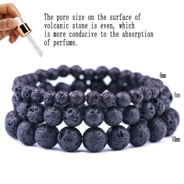 6mm 8mm 10mm black lava stone bracelets aromatherapy essential oil diffuser bracelet for women men friend jewelry, Golden;silver
6mm 8mm 10mm black lava stone bracelets aromatherapy essential oil diffuser bracelet for women men friend jewelry, Golden;silver