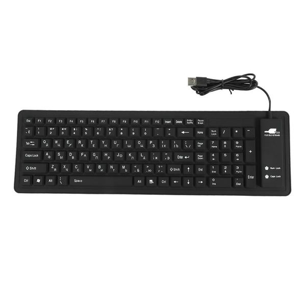 103keys silicon keyboard russian layout usb interface flexible foldable wired for pc desklapkeyboards
103keys silicon keyboard russian layout usb interface flexible foldable wired for pc desklapkeyboards