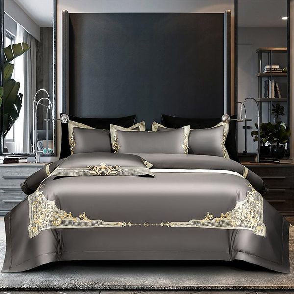 bedding sets premium high end grey 1000tc egyptian cotton soft set chic embroidery king 4/6pcs duvet cover bed sheet pillowcase
bedding sets premium high end grey 1000tc egyptian cotton soft set chic embroidery king 4/6pcs duvet cover bed sheet pillowcase