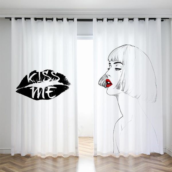 high fashion custom size simple style kiss pattern digital printing home curtain window & drapes
high fashion custom size simple style kiss pattern digital printing home curtain window & drapes