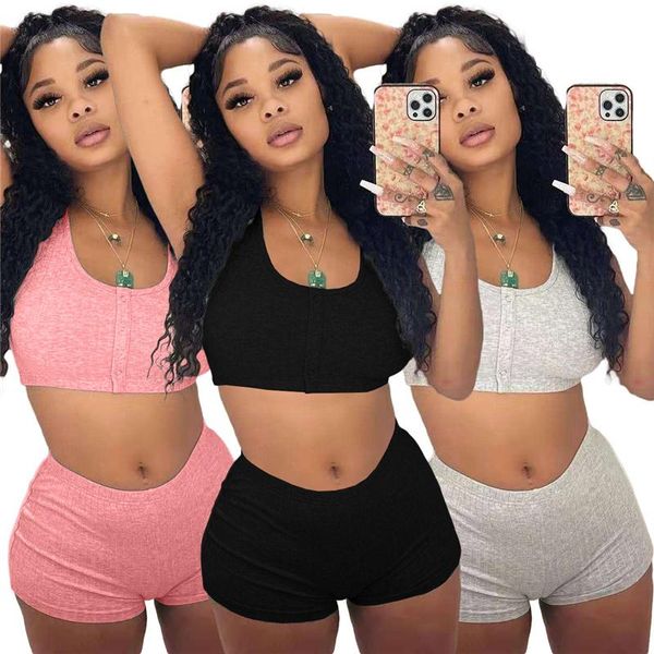 women's tracksuits simple pure color deep v neck sleeveless bro and short casual lady fashion high street playsuits, Gray
women's tracksuits simple pure color deep v neck sleeveless bro and short casual lady fashion high street playsuits, Gray