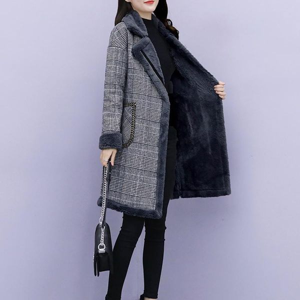 women's wool & blends winter warm d thien women woolen coat fashionable large size medium-length outerwear jk256, Black
women's wool & blends winter warm d thien women woolen coat fashionable large size medium-length outerwear jk256, Black