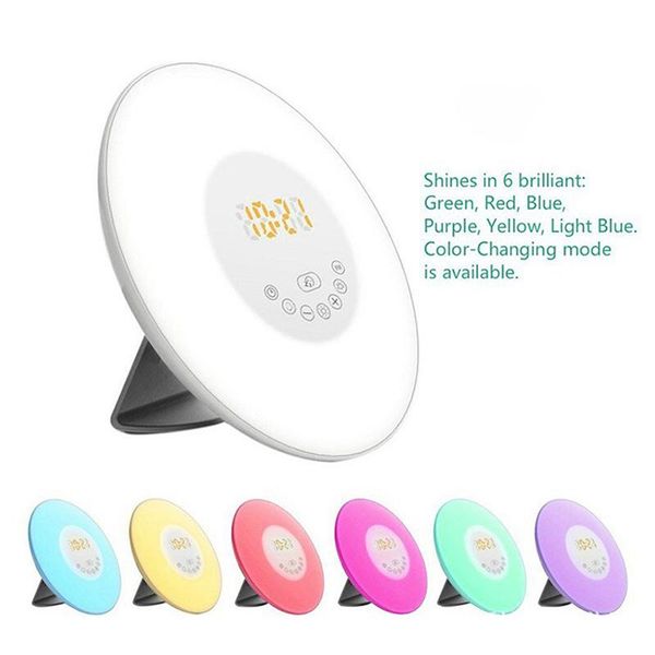 other clocks & accessories wake up light alarm clock sunrise/sunset simulation luminous digital with fm
other clocks & accessories wake up light alarm clock sunrise/sunset simulation luminous digital with fm