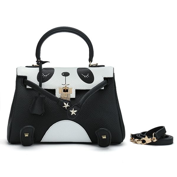 woman bag handle bags bolsos con asa black white 3d panda handbags for women designer fashion genuine leather hand bags
woman bag handle bags bolsos con asa black white 3d panda handbags for women designer fashion genuine leather hand bags